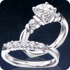 Classic Contemporary Diamond Ring with Euro Styling
