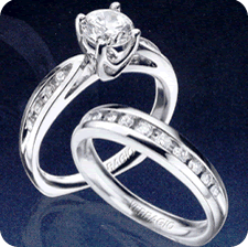 Classic Contemporary Diamond Ring with Euro Styling