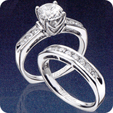 Classic Contemporary Diamond Ring with Euro Styling