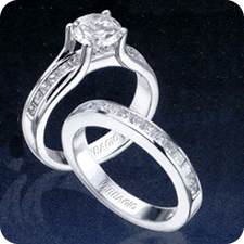 Classic Contemporary Diamond Ring with Euro Styling